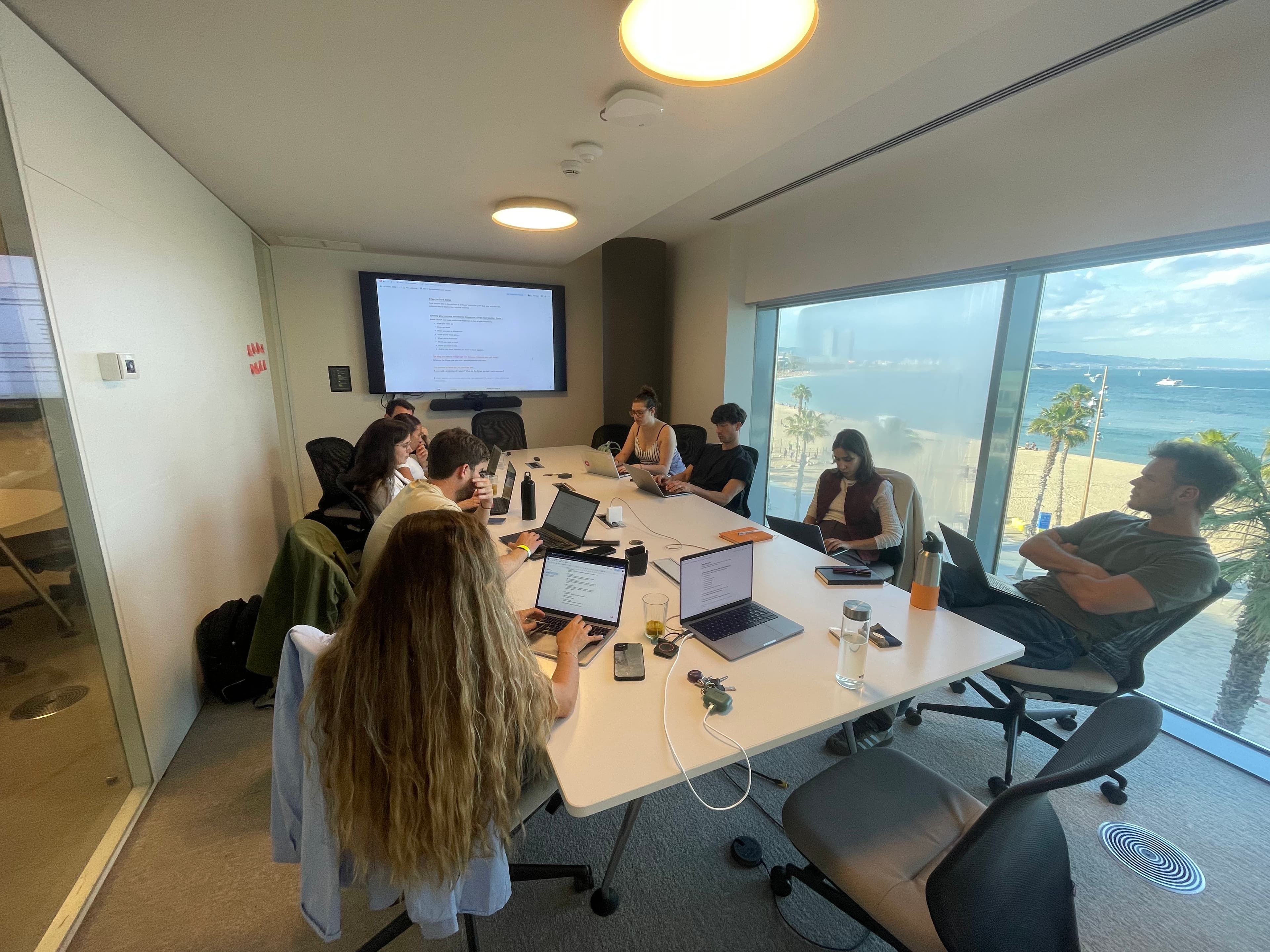 Workshop La Sphère à Barcelone — vue mer